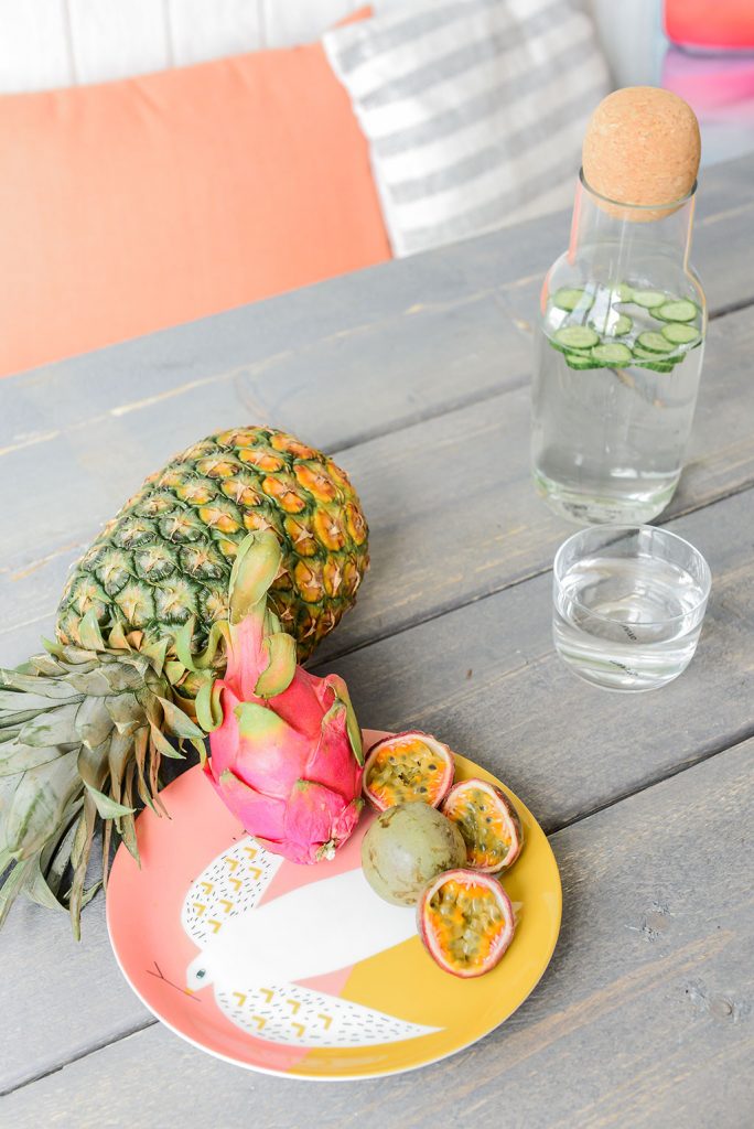 Kleurrijk interieur strandhuisje