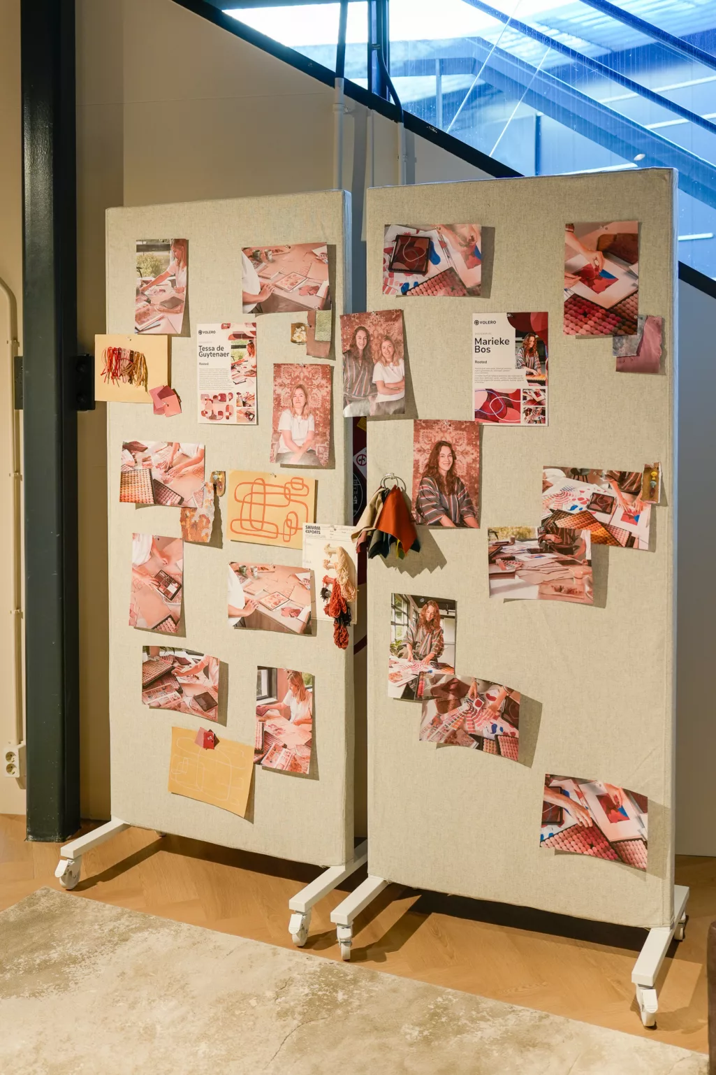 Moodboards aardetinten en roze